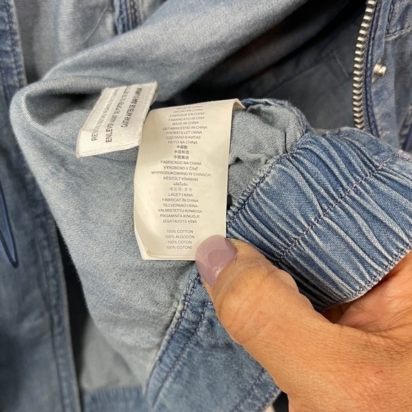 Michael Michael Kors Anorak Women’s Denim Utility Jacket 100% Cotton Size: XS - Picture 16 of 16